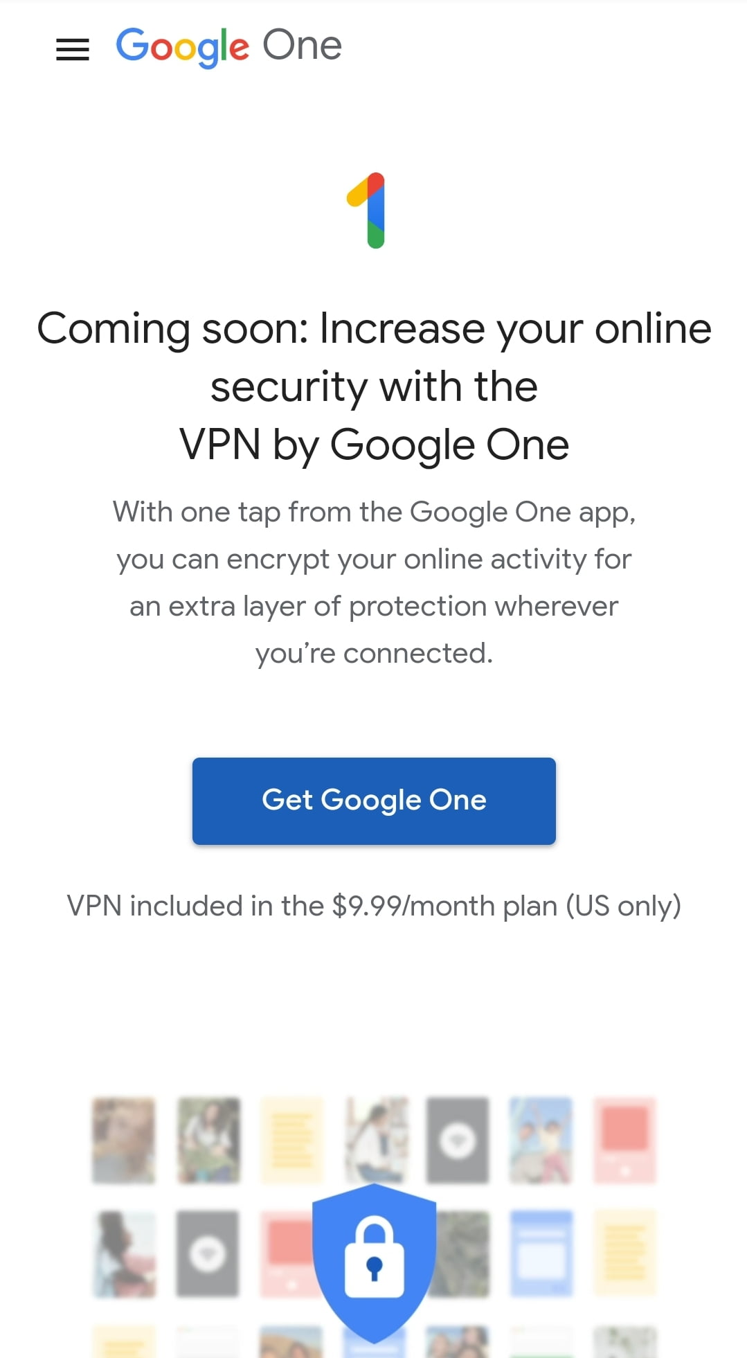 Google One VPN Service Launched By Google VPN Price and Review - Live